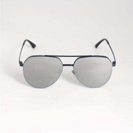 [LoongDak]Geometric Double Bridges Frame Fashion Glasses Includes Stylish Case& Glasses Pouch Suitable For Both Men And Women For Driving, And Other Activities
